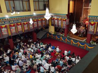 Thaye Dorje, His Holiness the 17th Gyalwa Karmapa, presides over the Karmapa Public Course 2025