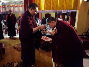 Thaye Dorje, His Holiness the 17th Gyalwa Karmapa, presides over the Karmapa Public Course 2025