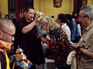 Thaye Dorje, His Holiness the 17th Gyalwa Karmapa, presides over the Karmapa Public Course 2025