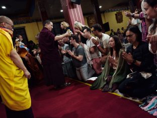 Thaye Dorje, His Holiness the 17th Gyalwa Karmapa, presides over the Karmapa Public Course 2025