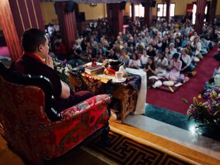 Thaye Dorje, His Holiness the 17th Gyalwa Karmapa, presides over the Karmapa Public Course 2025