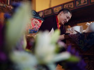 Thaye Dorje, His Holiness the 17th Gyalwa Karmapa, presides over the Karmapa Public Course 2025