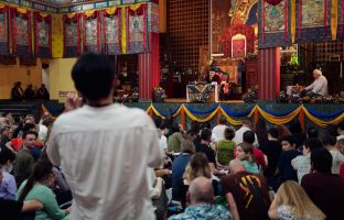 Thaye Dorje, His Holiness the 17th Gyalwa Karmapa, presides over the Karmapa Public Course 2025