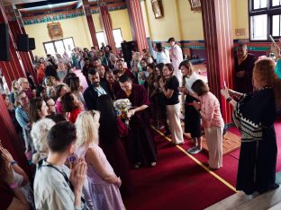 Thaye Dorje, His Holiness the 17th Gyalwa Karmapa, presides over the Karmapa Public Course 2025