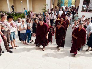 Thaye Dorje, His Holiness the 17th Gyalwa Karmapa, presides over the Karmapa Public Course 2025