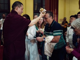 Thaye Dorje, His Holiness the 17th Gyalwa Karmapa, presides over the Karmapa Public Course 2025