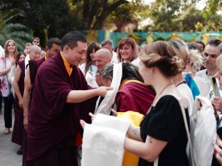 Thaye Dorje, His Holiness the 17th Gyalwa Karmapa, presides over the Karmapa Public Course 2025