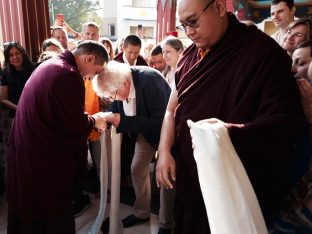 Thaye Dorje, His Holiness the 17th Gyalwa Karmapa, presides over the Karmapa Public Course 2025